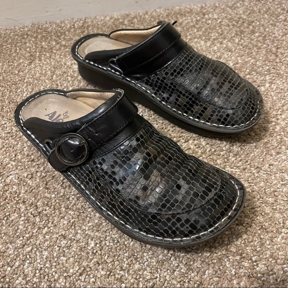 Alegria Seville Slip on leather mule shoes woman’s size 37 - Picture 7 of 10